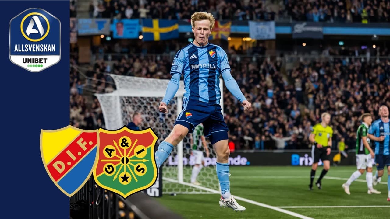 Djurgårdens IF - GAIS (2-0) | Höjdpunkter thumbnail