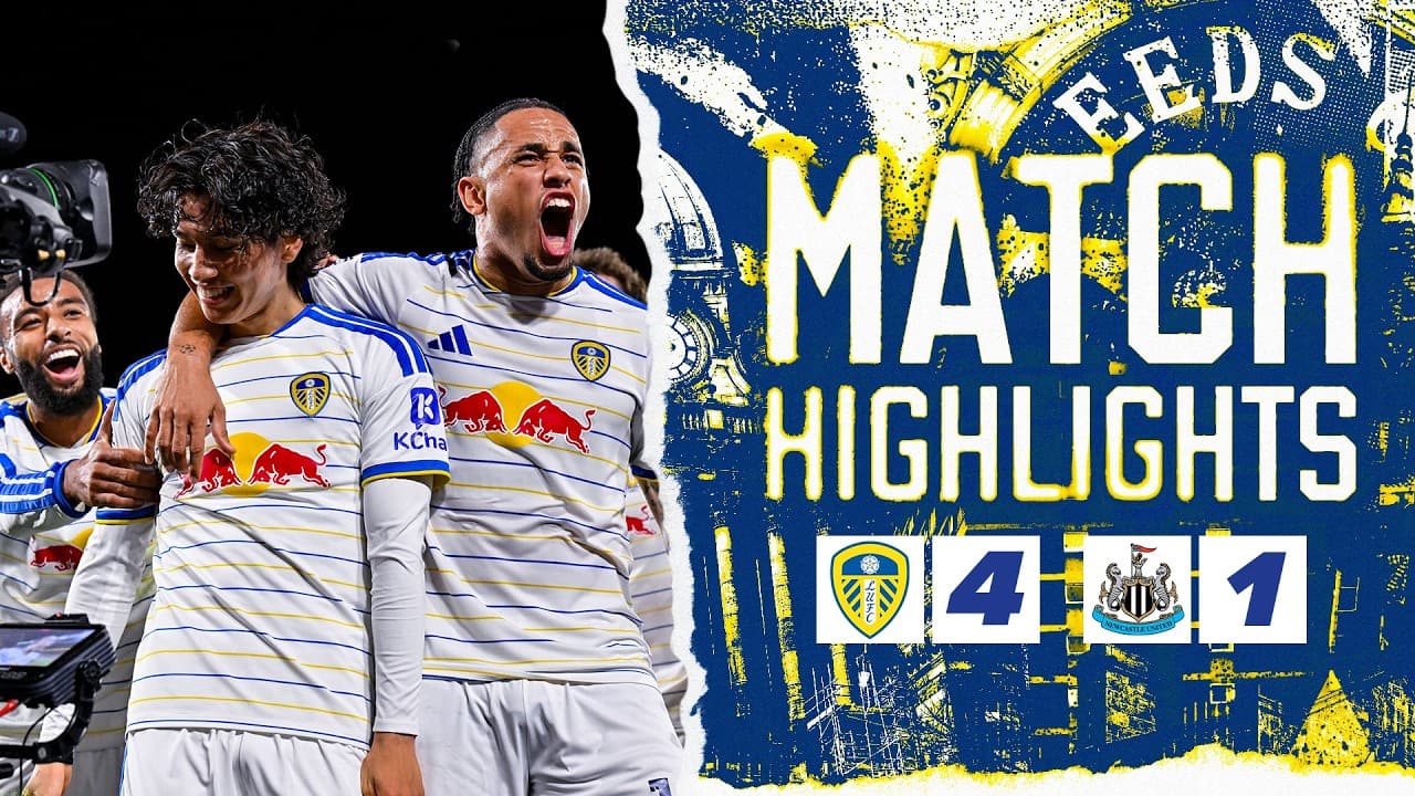 Leeds United 4-1 Newcastle United | Premier League highlights thumbnail