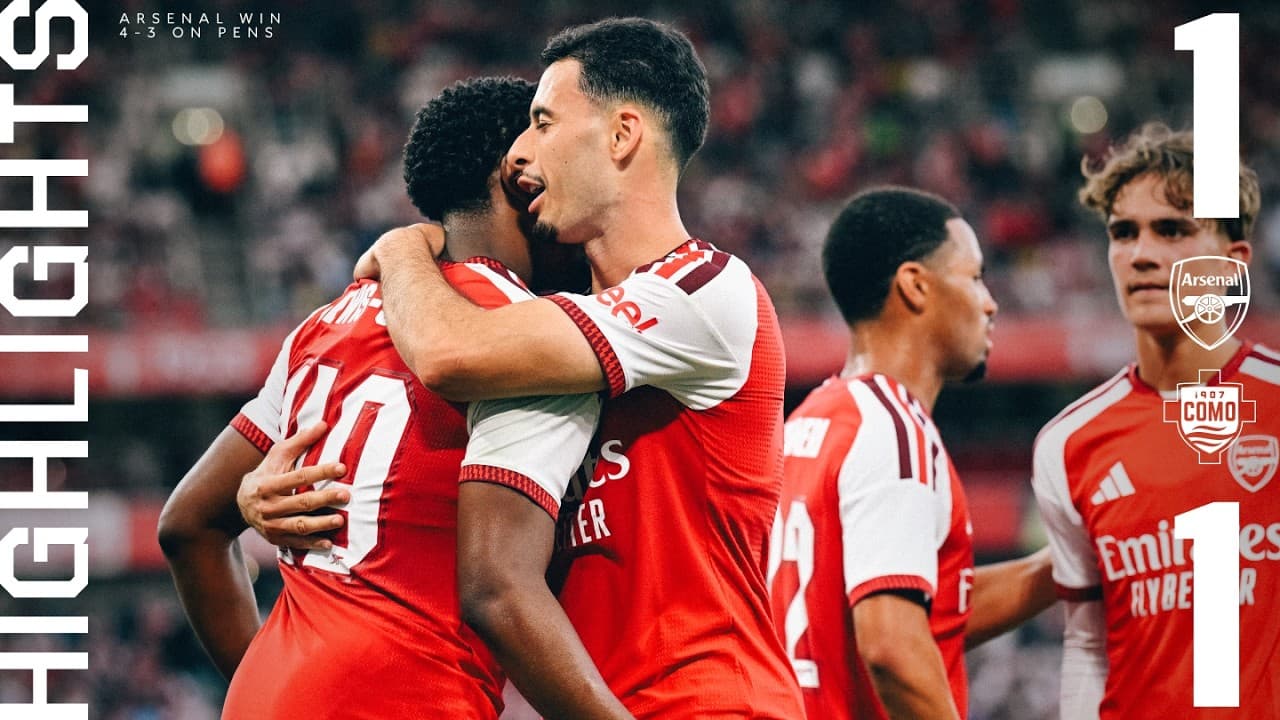 PENALTY SHOOTOUT VICTORY TO END PRE-SEASON | HIGHLIGHTS | Arsenal 1 - 1 Como 1907 (4-3 on pens) thumbnail
