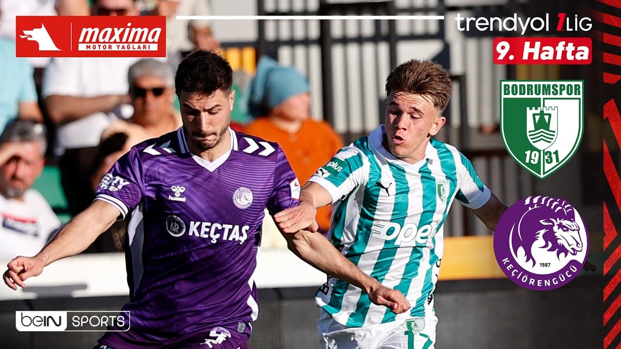 Bodrum FK - Ankara Keçiörengücü | 9. Hafta Maç ÖZETİ | Trendyol 1. Lig - 2026/27 thumbnail