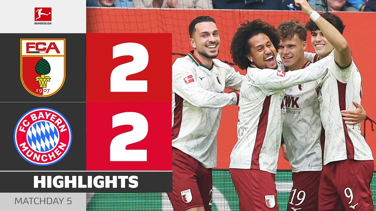 The Fastest Start EVER! | FC AUGSBURG - FC BAYERN | Highlights | Matchday 5 – Bundesliga 2026/27 thumbnail