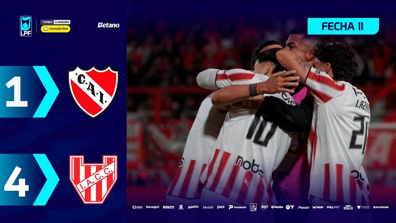 INDEPENDIENTE 1 - 4 INSTITUTO | Resumen del partido | #TorneoMercadoLibre Clausura 2026 🏆 thumbnail
