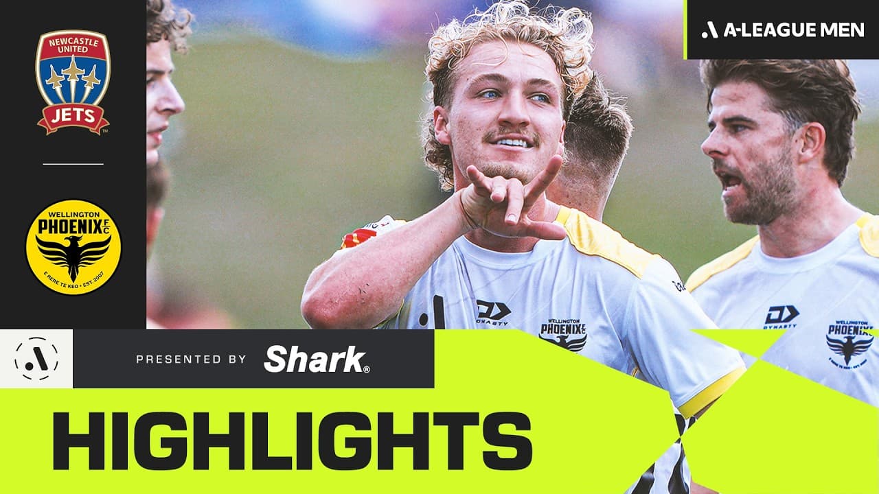 Newcastle Jets v Wellington Phoenix | SHARK HIGHLIGHTS | A-League Men 2026-27 | Matchweek 3 thumbnail