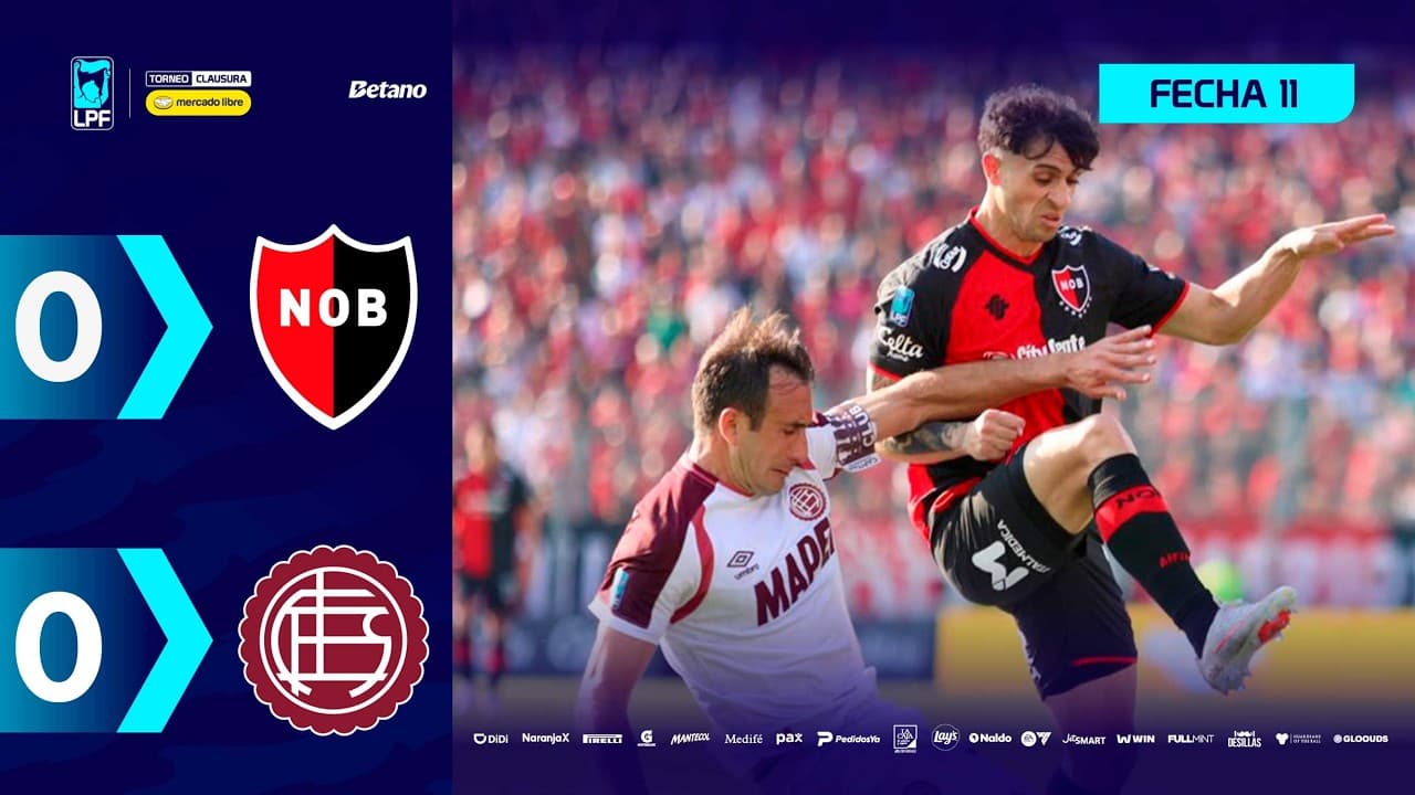 NEWELL'S 0 - 0 LANÚS | Resumen del partido | #TorneoMercadoLibre Clausura 2026 🏆 thumbnail