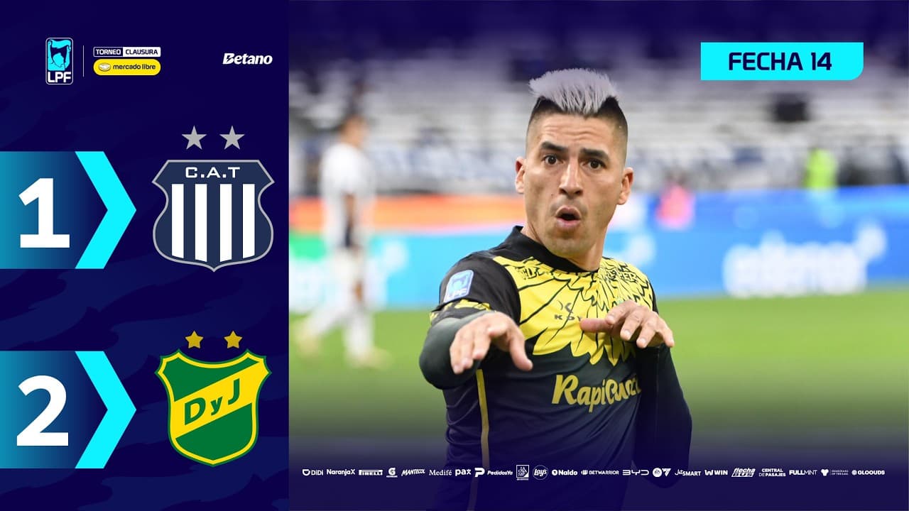 TALLERES 1 - 2 DEFENSA Y JUSTICIA | Resumen del partido | #TorneoMercadoLibre Clausura 2026 🏆 thumbnail