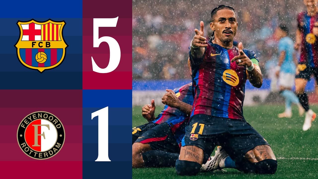 HIGHLIGHTS | FC BARCELONA 5 vs 1 FEYENOORD | UEFA CHAMPIONS LEAGUE 26/27 🔵🔴 thumbnail