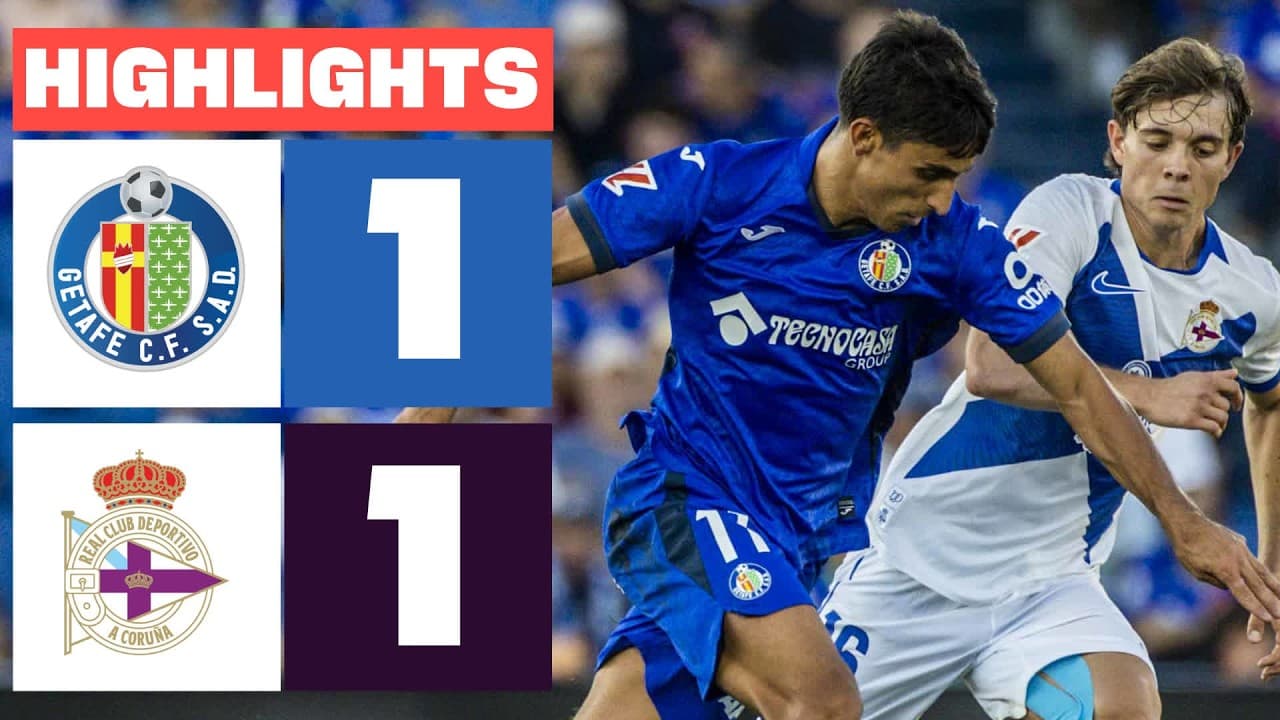 GETAFE CF 1 - 1 RC DEPORTIVO | HIGHLIGHTS LALIGA EA SPORTS thumbnail