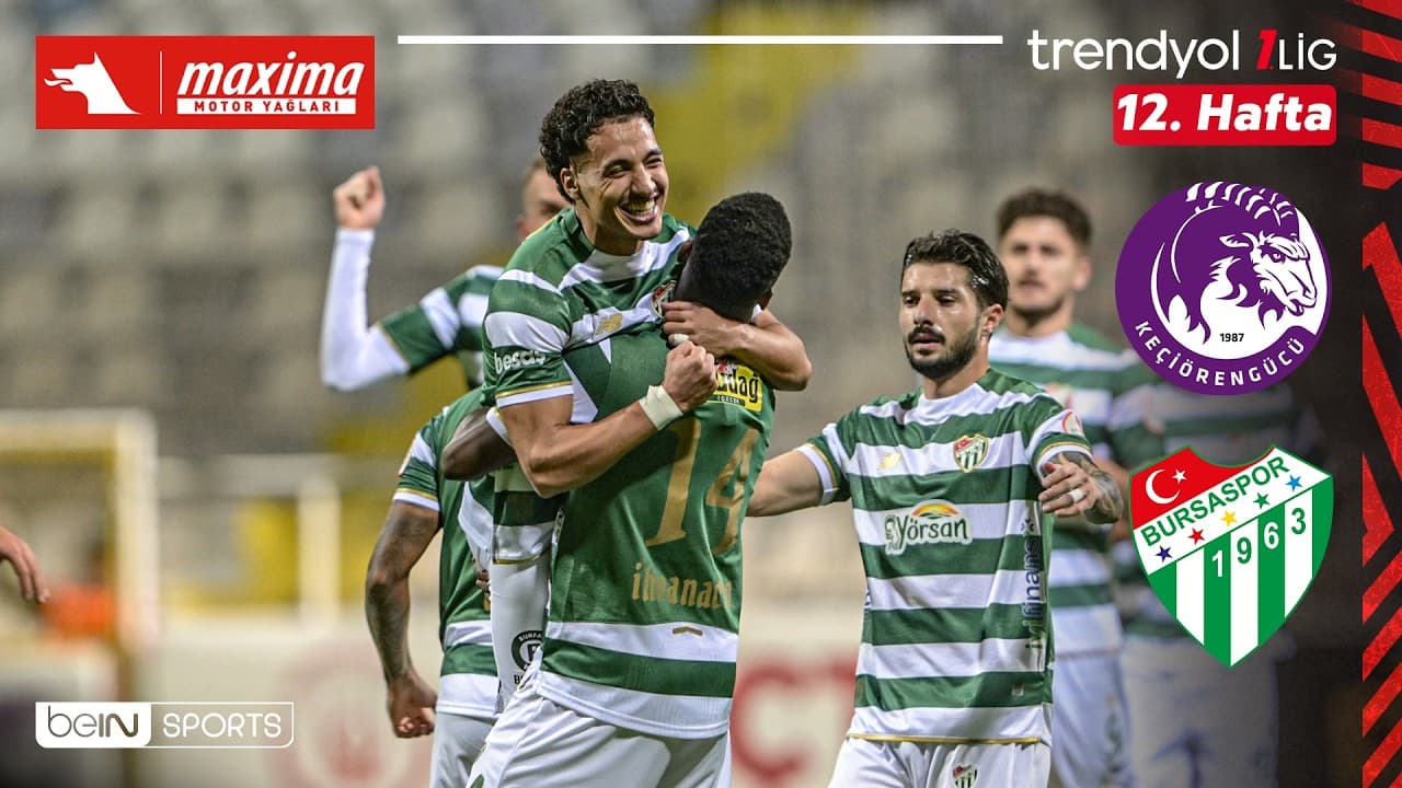 Keçiörengücü - Bursaspor | 12. Hafta Maç ÖZETİ | Trendyol 1. Lig - 2026/27 thumbnail