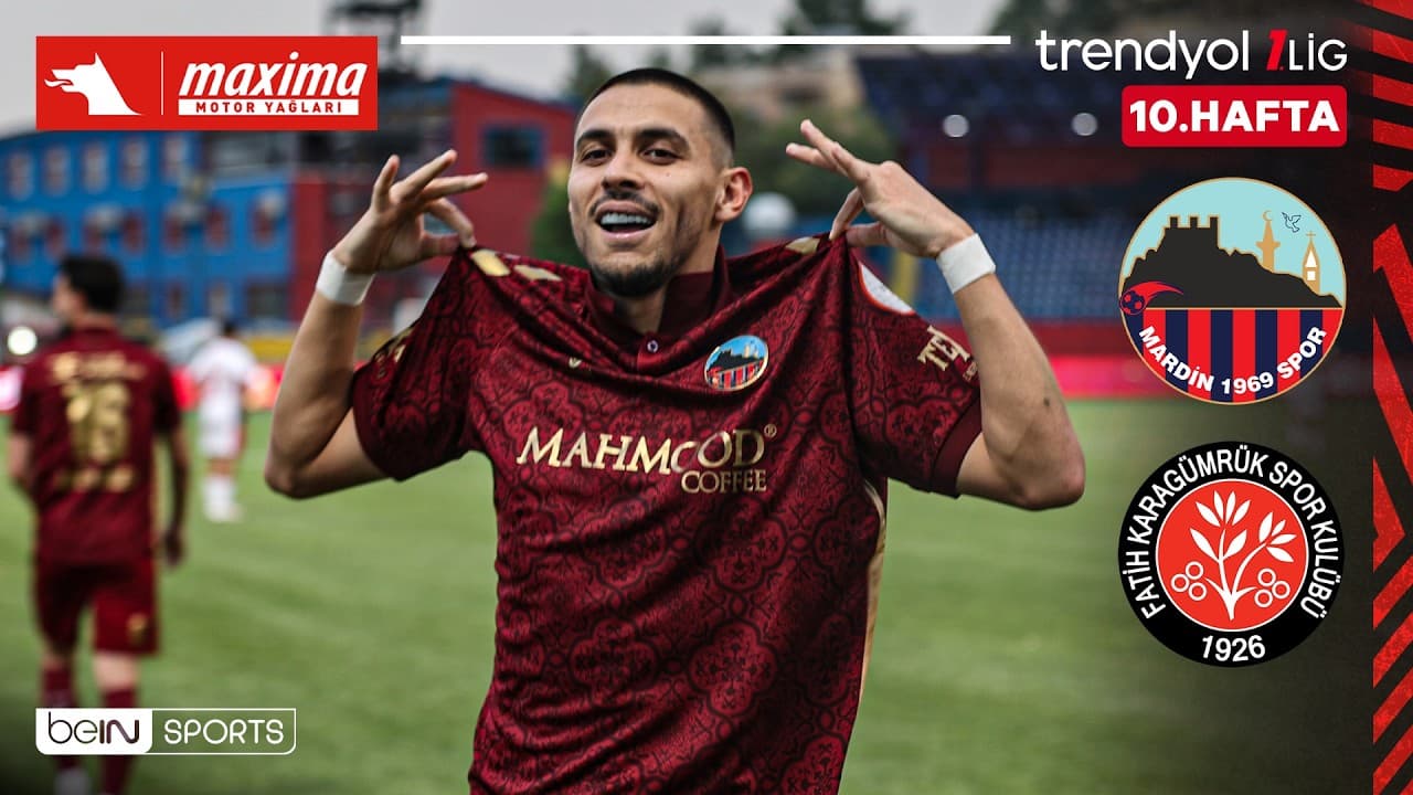 Mardin 1969 Spor - Fatih Karagümrük | 10. Hafta Maç ÖZETİ | Trendyol 1. Lig - 2026/27 thumbnail