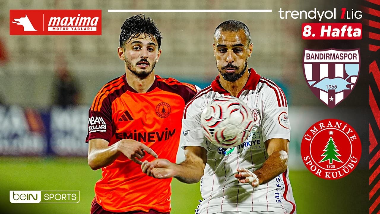 Bandırmaspor - Ümraniyespor | 8. Hafta Maç ÖZETİ | Trendyol 1. Lig - 2026/27 thumbnail