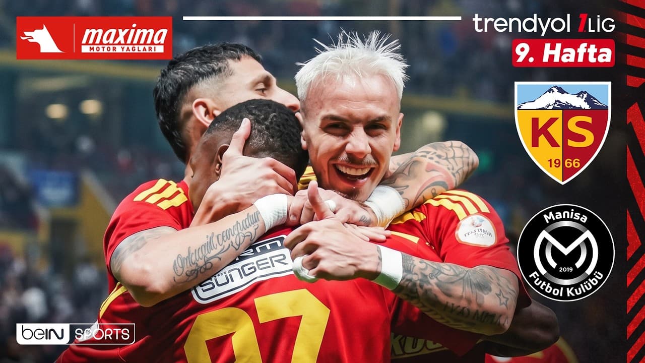 Kayserispor - Manisa FK | 9. Hafta Maç ÖZETİ | Trendyol 1. Lig - 2026/27 thumbnail