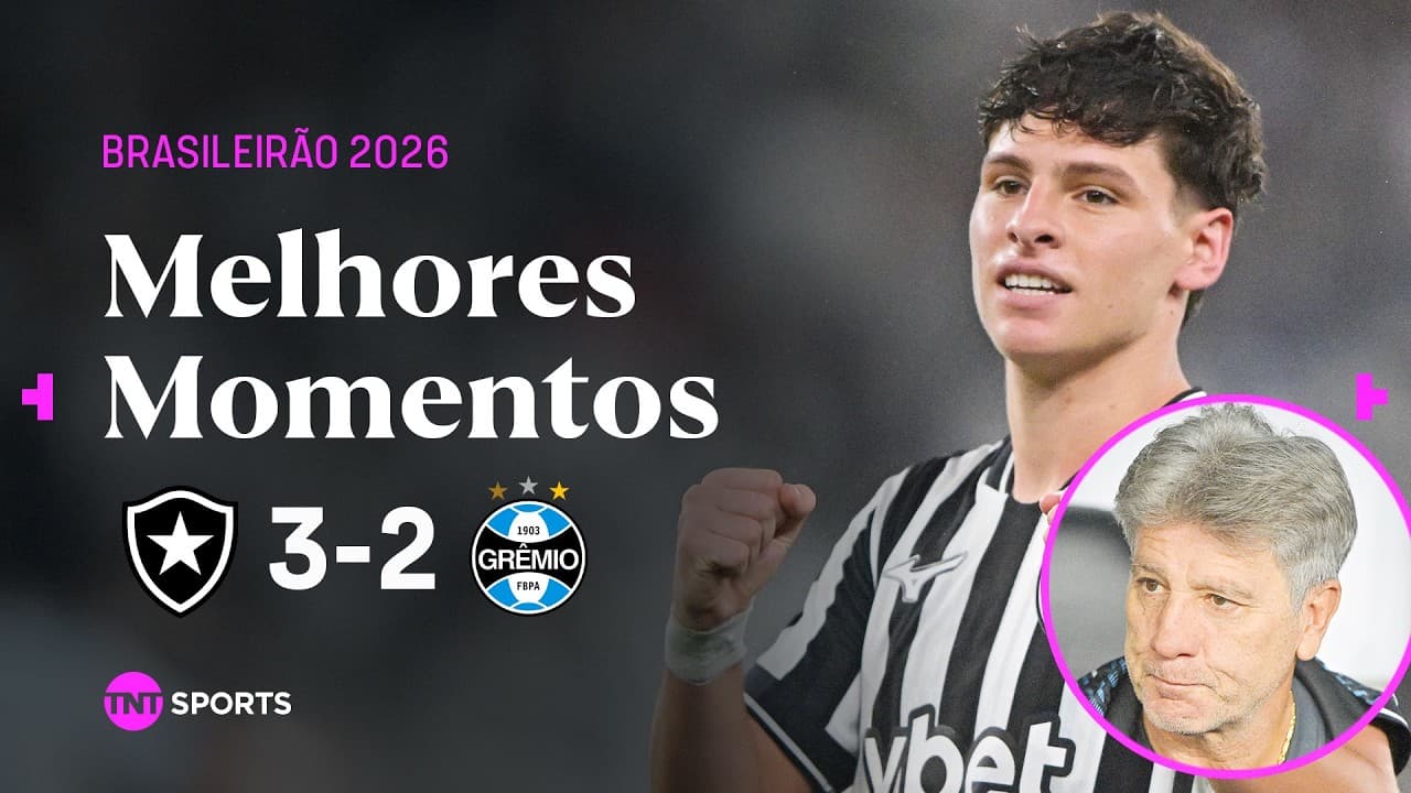 VAR ANULA GOL DE EMPATE NO FIM E FOGÃO VENCE EM RETORNO DE RENATO AO GRÊMIO | BOTAFOGO 3 X 2 GRÊMIO thumbnail