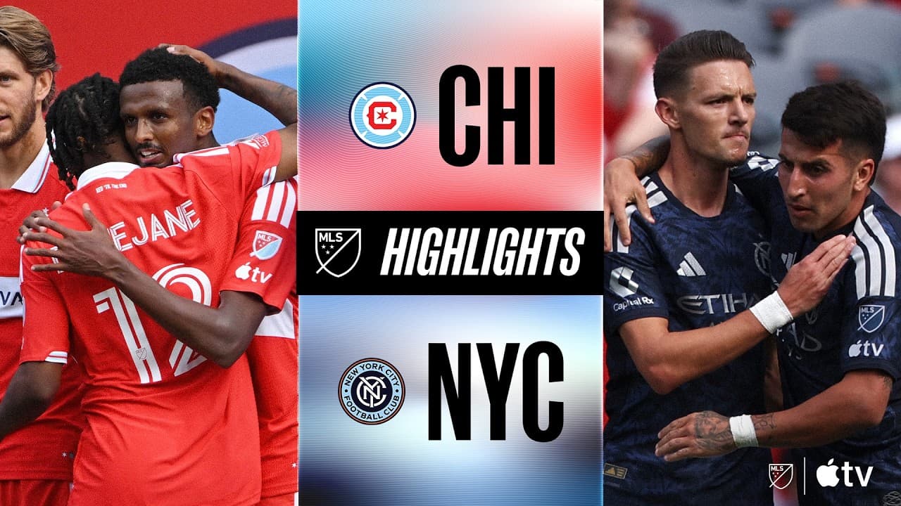 Chicago Fire FC vs. New York City FC | Full Match Highlights | 10-Man Comeback Win! thumbnail