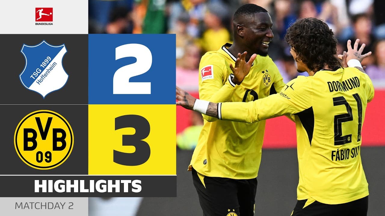 Comeback Complete! | HOFFENHEIM - BORUSSIA DORTMUND | Highlights | Matchday 2 – Bundesliga 2026/27 thumbnail