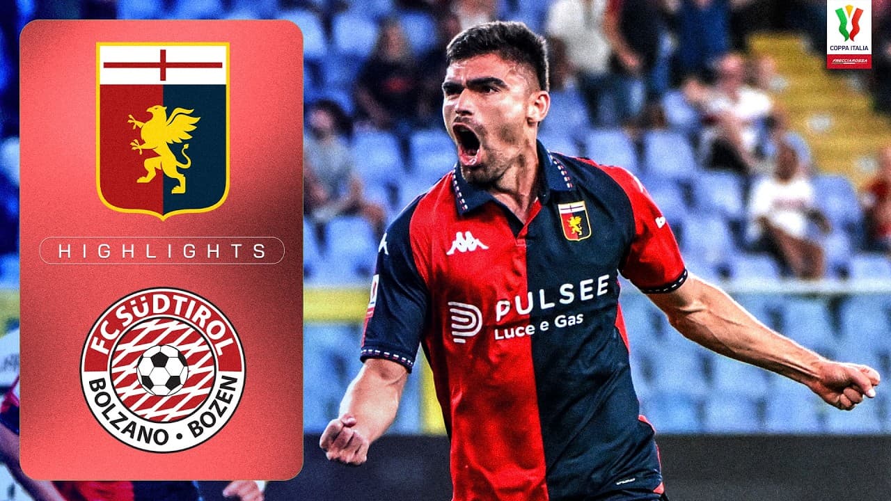 Vasquez Sends Genoa Through | GENOA-SUDTIROL | HIGHLIGHTS | Coppa Italia Frecciarossa 2026/27 thumbnail