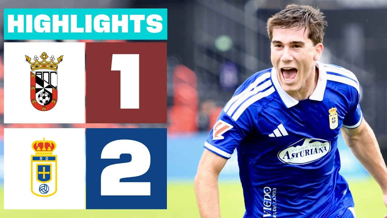 AD CEUTA FC 1 - 2 REAL OVIEDO | RESUMEN LALIGA HYPERMOTION thumbnail