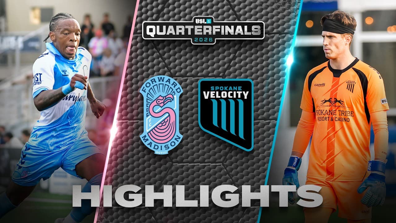 10.30.2026 | Forward Madison FC vs. Spokane Velocity FC - USL League One Game Highlights thumbnail