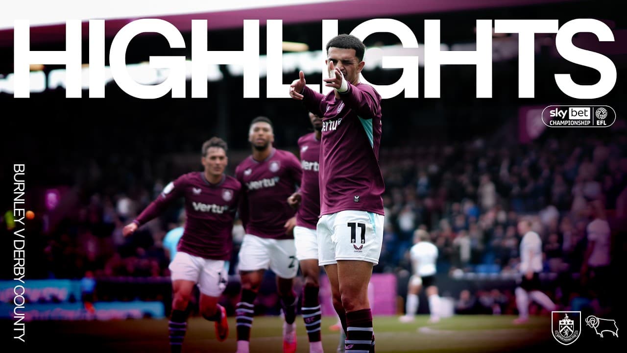 Burnley v Derby County | EFL Championship Highlights thumbnail