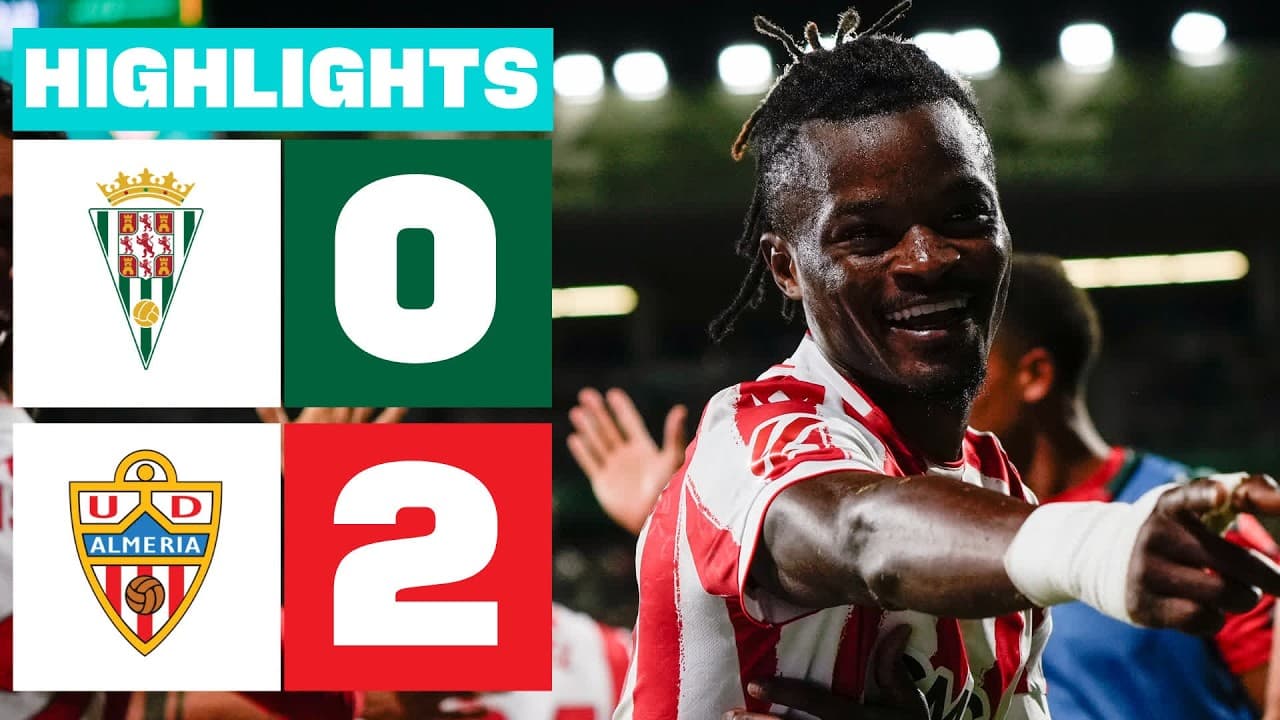 CÓRDOBA CF 0 - 2 UD ALMERÍA | RESUMEN LALIGA HYPERMOTION thumbnail