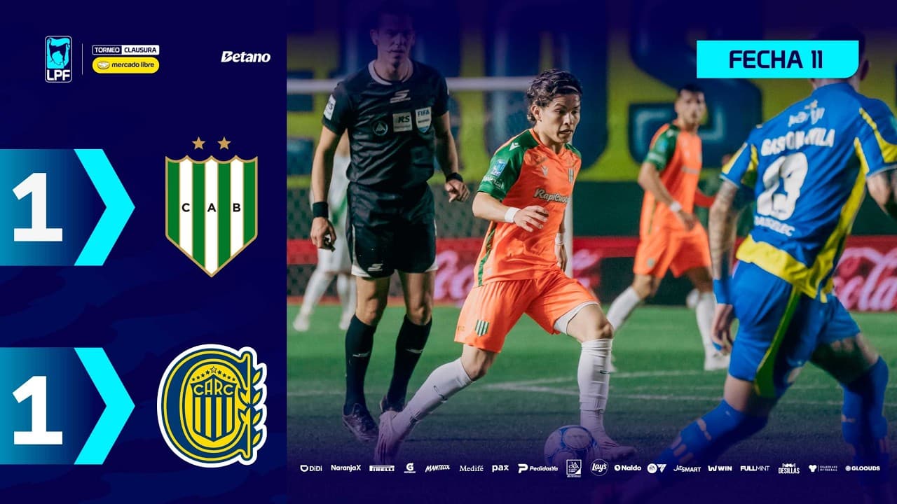 BANFIELD 1 - 1 ROSARIO CENTRAL | Resumen del partido | #TorneoMercadoLibre Clausura 2026 🏆 thumbnail