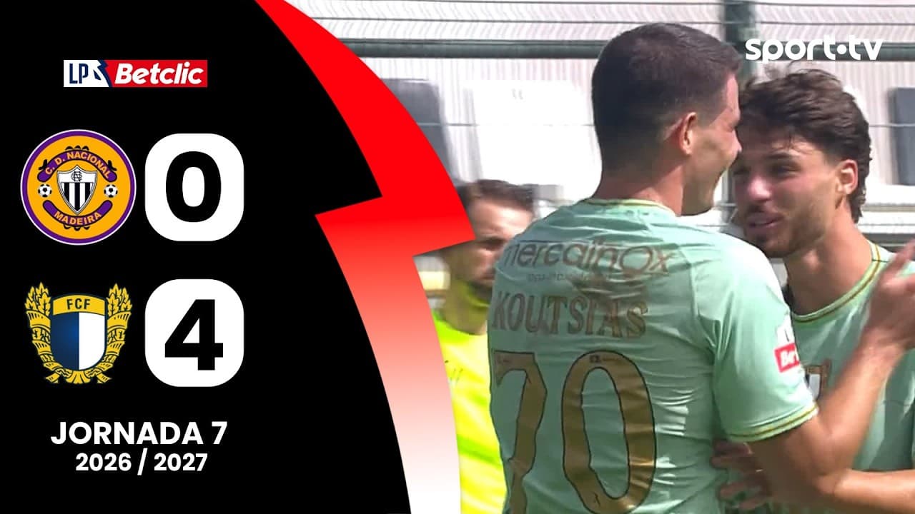 Resumo: Nacional 0-4 Famalicão - Liga Portugal Betclic | sport tv thumbnail