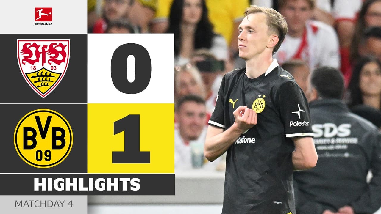 Top Of The Table! | VFB STUTTGART - BORUSSIA DORTMUND | Highlights | Matchday 4 – Bundesliga 2026/27 thumbnail