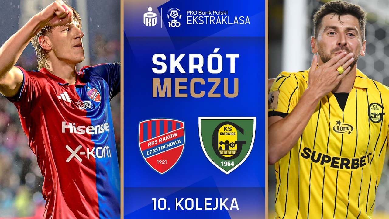 Raków - GKS Katowice  | SKRÓT | Nowak show! | Ekstraklasa 2026/27 thumbnail
