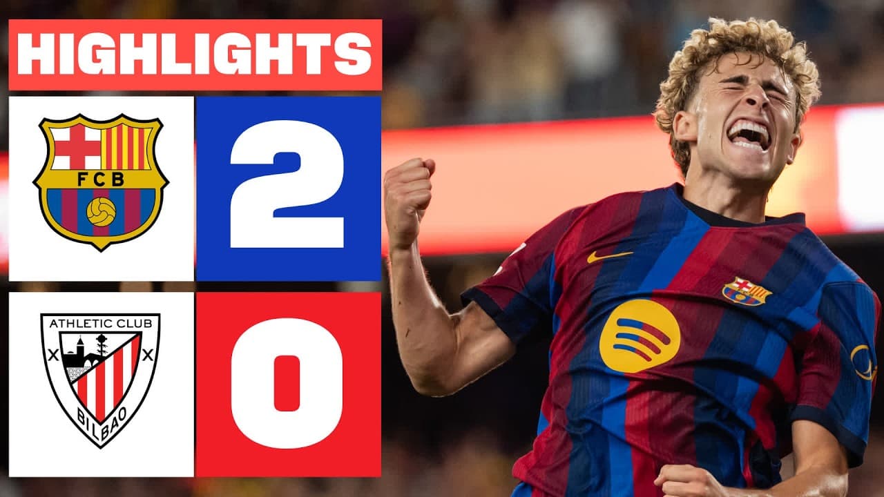 FC BARCELONA 2 - 0 ATHLETIC CLUB | HIGHLIGHTS LALIGA EA SPORTS thumbnail