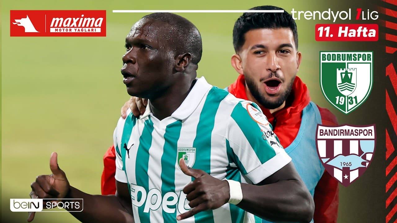 Bodrum FK - Bandırmaspor | 11. Hafta Maç ÖZETİ | Trendyol 1. Lig - 2026/27 thumbnail