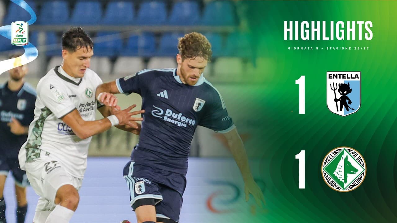 Virtus Entella-Avellino 1-1 | HIGHLIGHTS | Serie BKT thumbnail