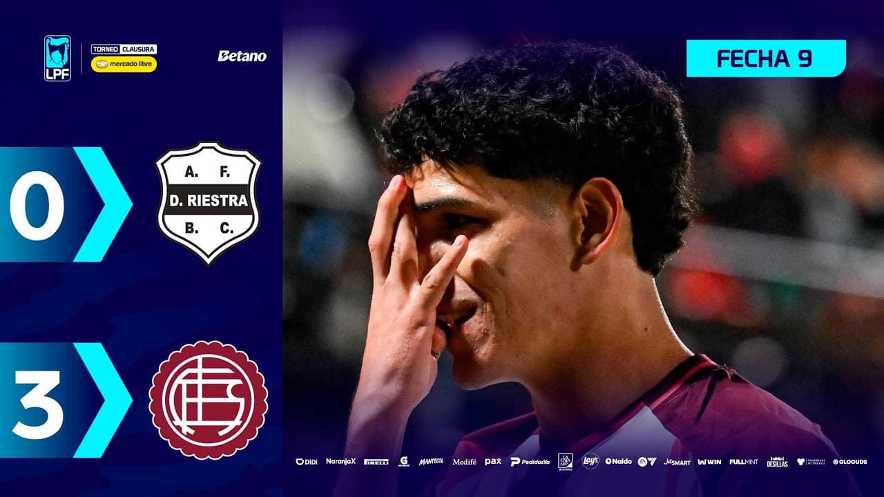 DEPORTIVO RIESTRA 0 - 3 LANÚS | Resumen del partido | #TorneoMercadoLibre Clausura 2026 🏆 thumbnail