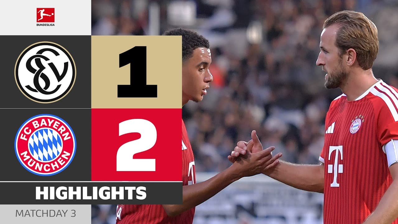First Goal of the Season for Kane | SV ELVERSBERG - FC BAYERN | Highlights | Matchday 3 – Bundesliga thumbnail