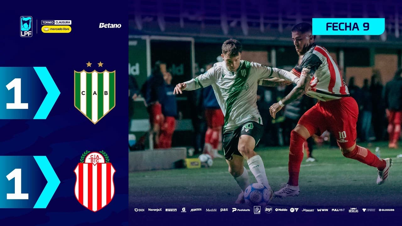 BANFIELD 1 - 1 BARRACAS CENTRAL | Resumen del partido | #TorneoMercadoLibre Clausura 2026 🏆 thumbnail
