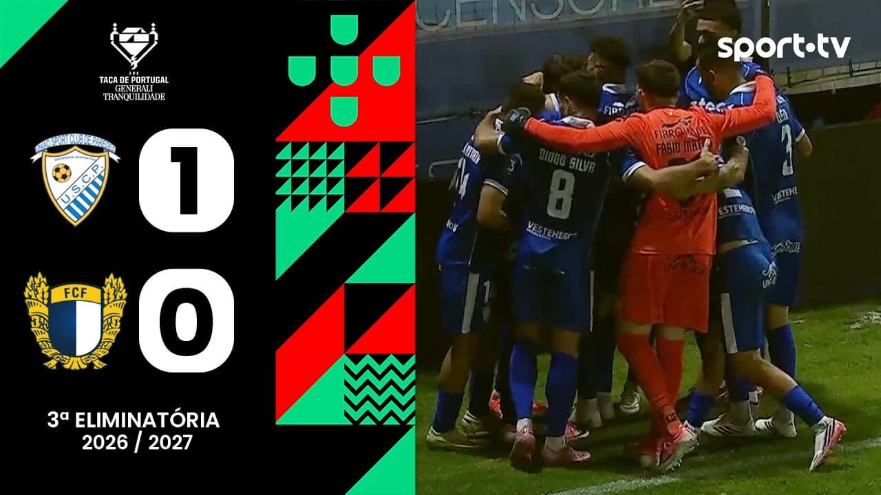 Resumo: Paredes 1-0 Famalicão - Taça de Portugal | sport tv thumbnail