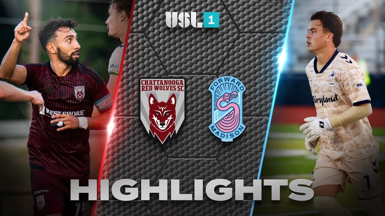 09.16.2026 | Chattanooga Red Wolves SC vs. Forward Madison FC - USL League One Game Highlights thumbnail