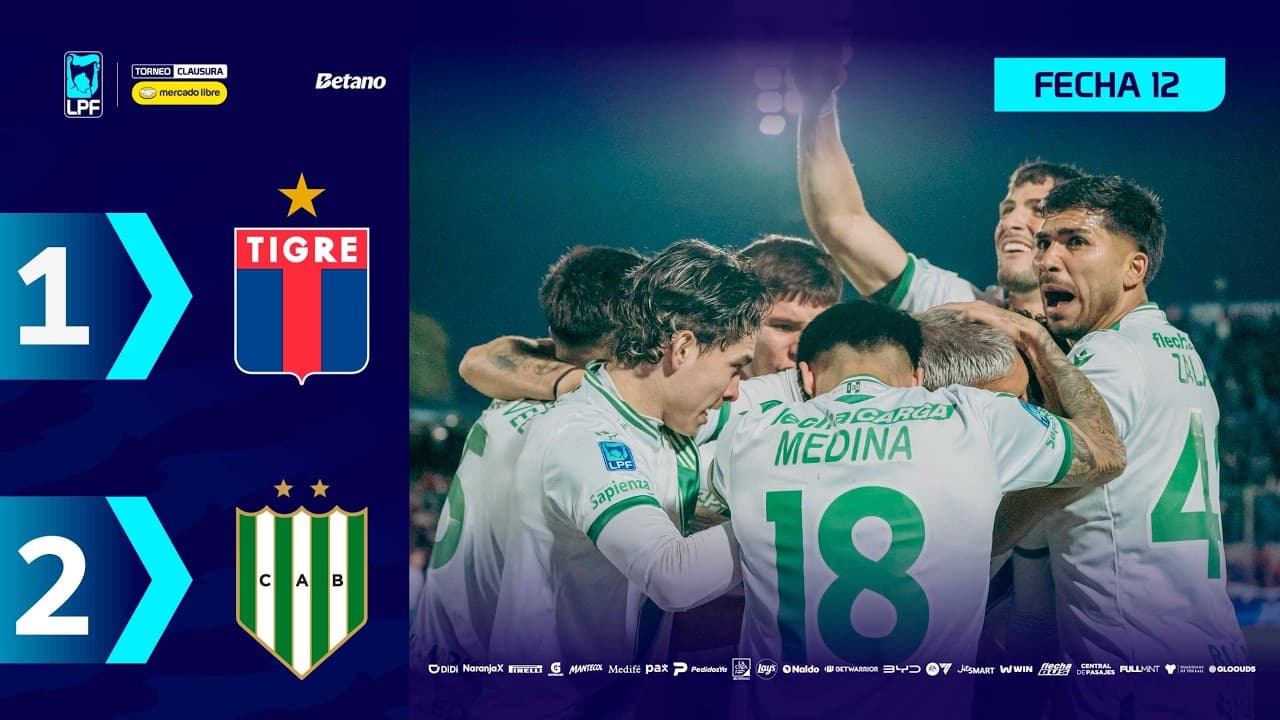 TIGRE 1 - 2 BANFIELD | Resumen del partido | #TorneoMercadoLibre Clausura 2026 🏆 thumbnail