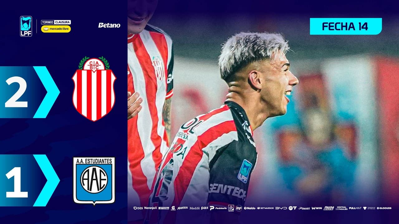 BARRACAS CENTRAL 2 - 1 ESTUDIANTES RC | Resumen del partido | #TorneoMercadoLibre Clausura 2026 🏆 thumbnail
