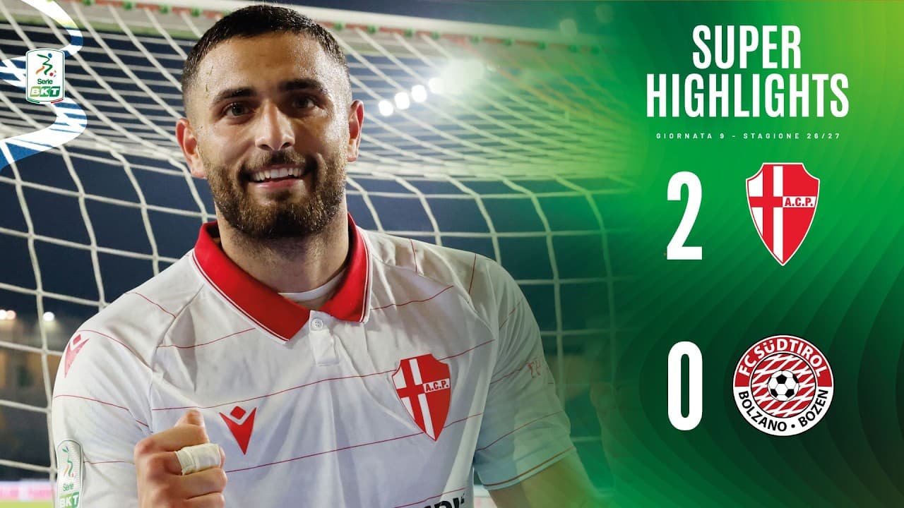 Padova-Südtirol  2-0 | SUPER HIGHLIGHTS | Serie BKT thumbnail