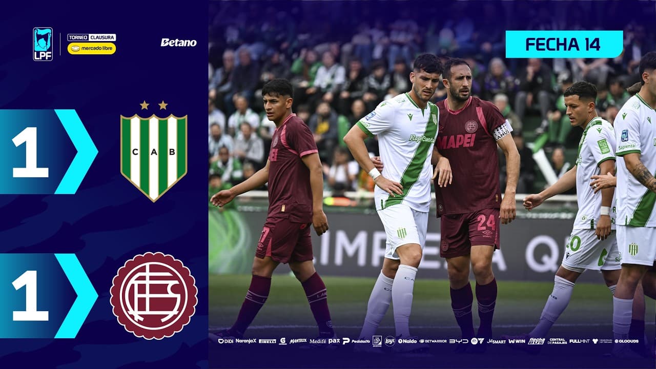 BANFIELD 1 - 1 LANÚS | Resumen del partido | #TorneoMercadoLibre Clausura 2026 🏆 thumbnail