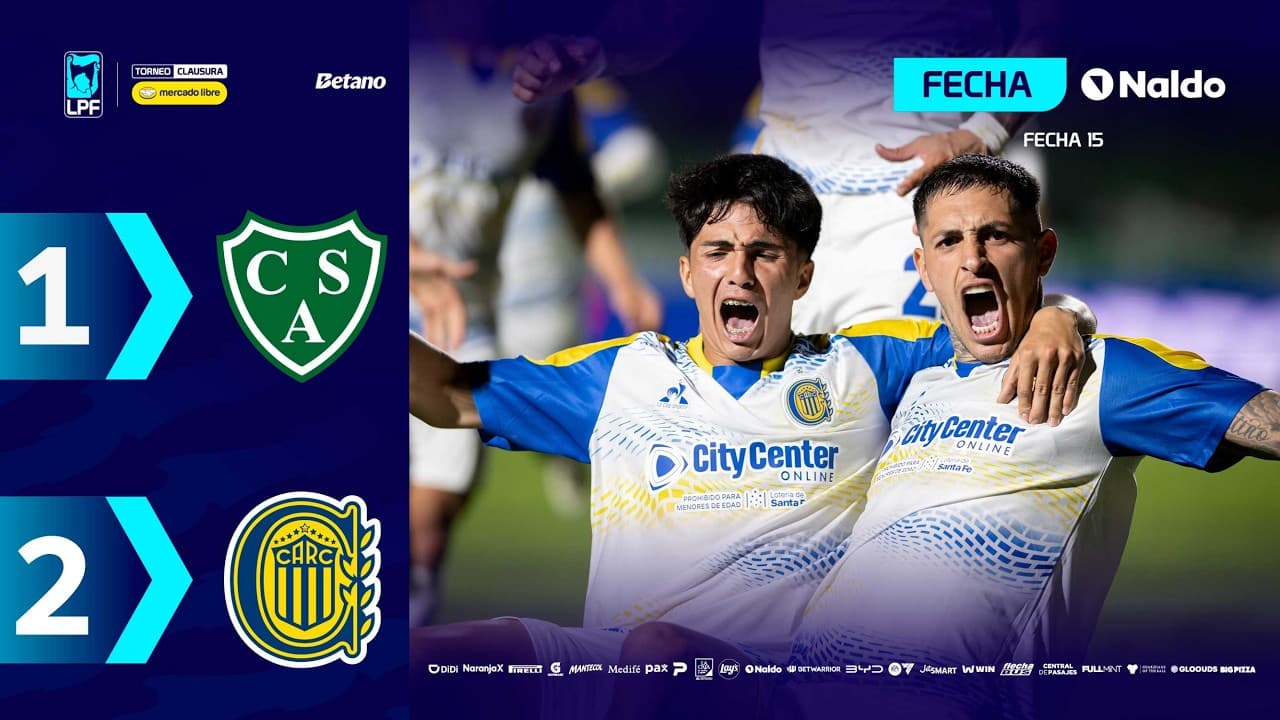 SARMIENTO 1 - 2 ROSARIO CENTRAL | Resumen del partido | #TorneoMercadoLibre Clausura 2026 🏆 thumbnail