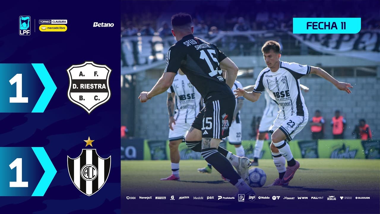 DEPORTIVO RIESTRA 1 - 1 CENTRAL CÓRDOBA | Resumen del partido | #TorneoMercadoLibre Clausura 2026 🏆 thumbnail
