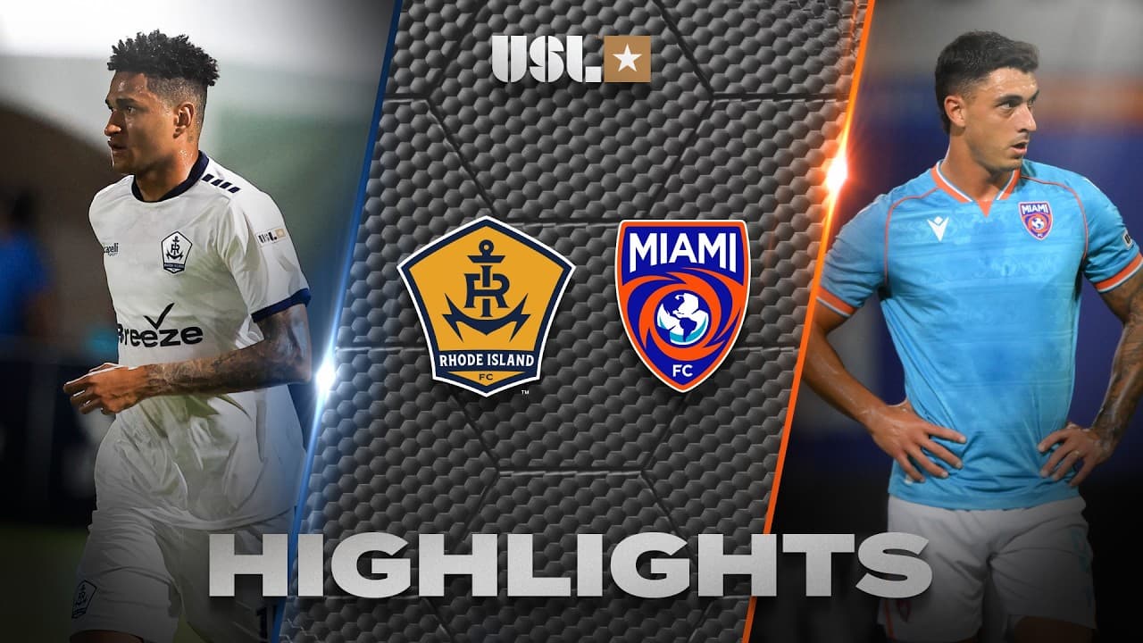 9.19.2026 | Rhode Island FC vs. Miami FC - USL Championship Game Highlights thumbnail