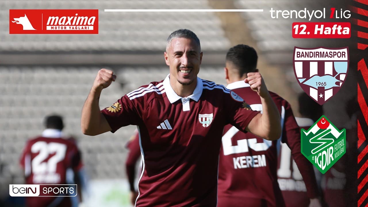 Bandırmaspor - Iğdır FK | 12. Hafta Maç ÖZETİ | Trendyol 1. Lig - 2026/27 thumbnail