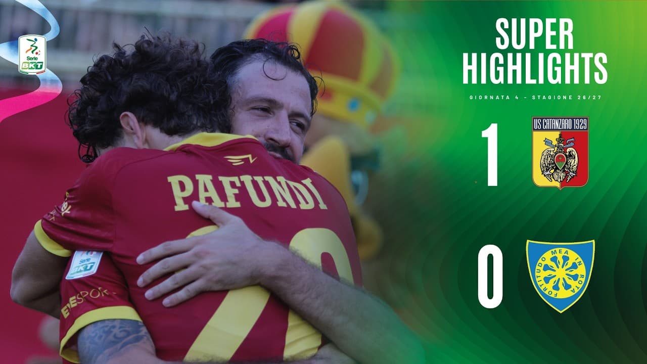 Catanzaro-Carrarese 1-0 | SUPER HIGHLIGHTS | Serie BKT thumbnail