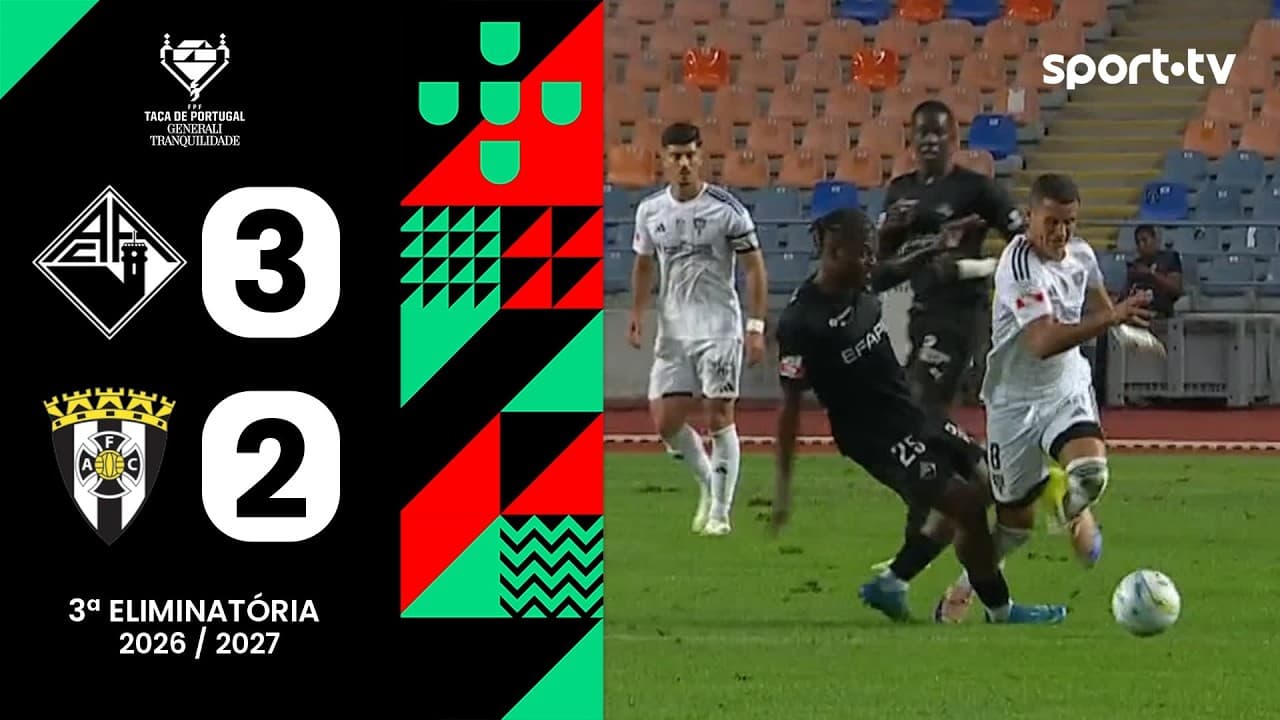 Resumo: A. Académica 3-2 Amarante - Taça de Portugal | sport tv thumbnail