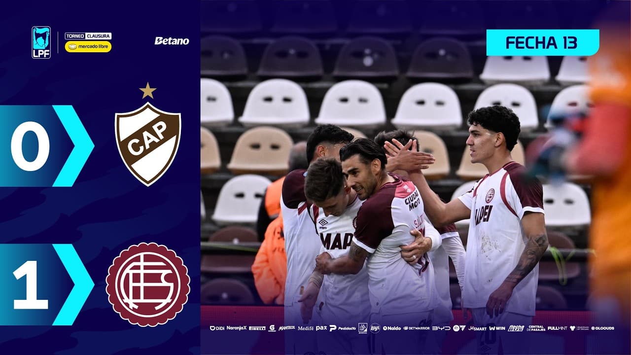 PLATENSE 0 - 1 LANÚS | Resumen del partido | #TorneoMercadoLibre Clausura 2026 🏆 thumbnail