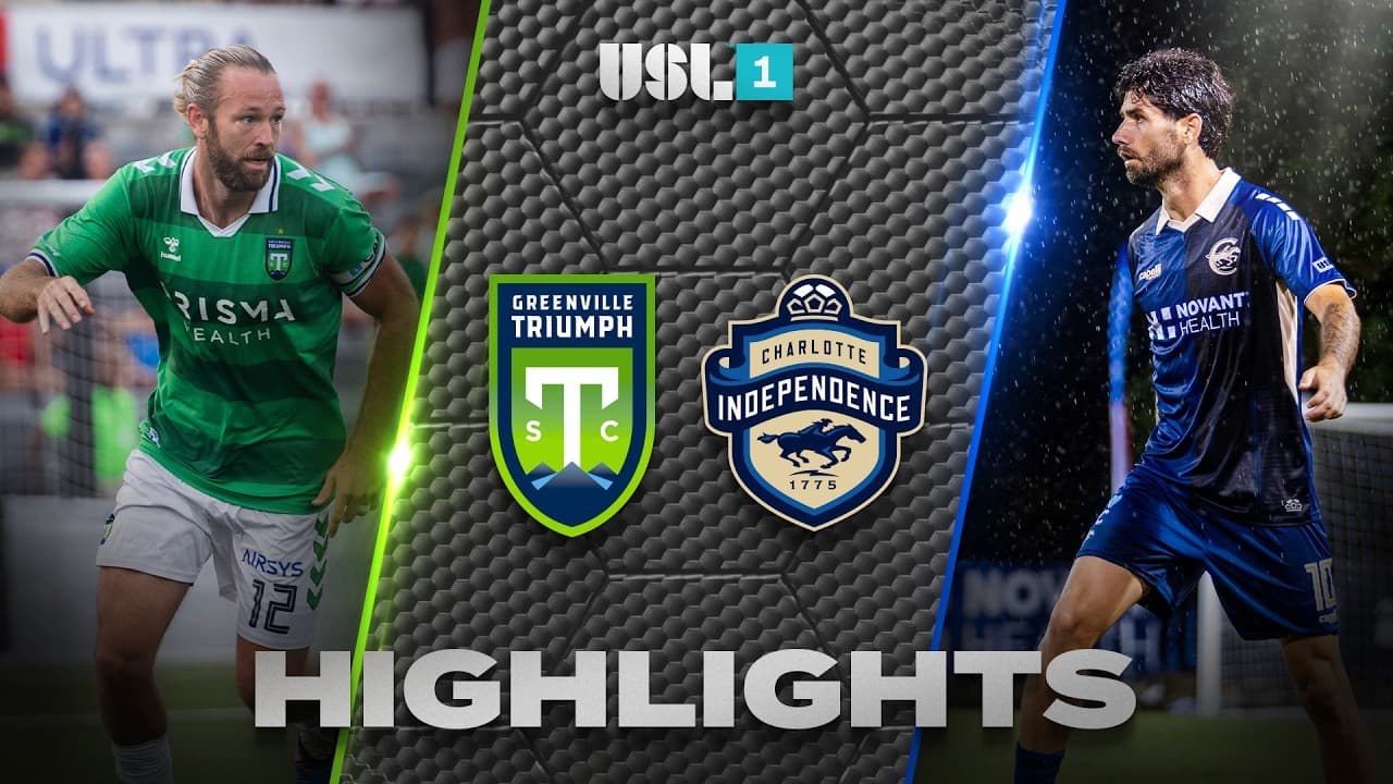 10.17.2026 | Greenville Triumph SC vs. Charlotte Independence - USL League One Game Highlights thumbnail