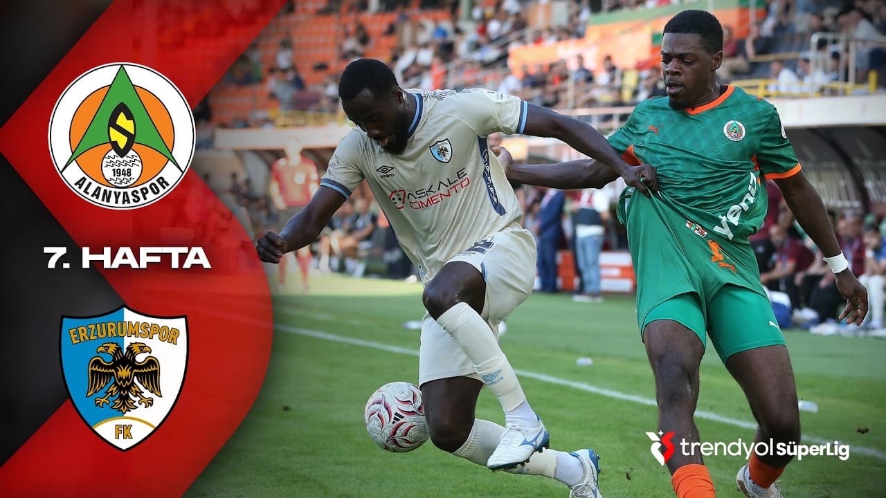 Alanyaspor - Erzurumspor FK - Highlights/Özet | Trendyol Süper Lig - 2026/27 thumbnail