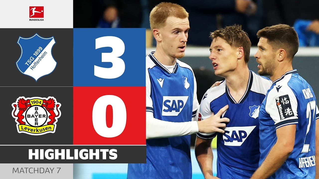 Matchwinner Gets RED CARD! | HOFFENHEIM - BAYER 04 LEVERKUSEN | Highlights | Matchday 7 – Bundesliga thumbnail