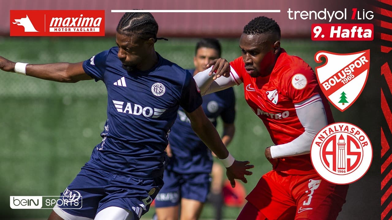 Boluspor - Antalyaspor | 9. Hafta Maç ÖZETİ | Trendyol 1. Lig - 2026/27 thumbnail